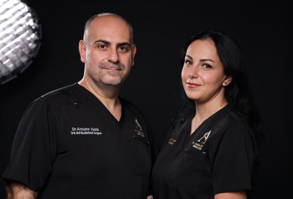 Dr. Antoine Habib and Dr. Salma Alsebaei, founders of A&S Dental Clinic in Dubai