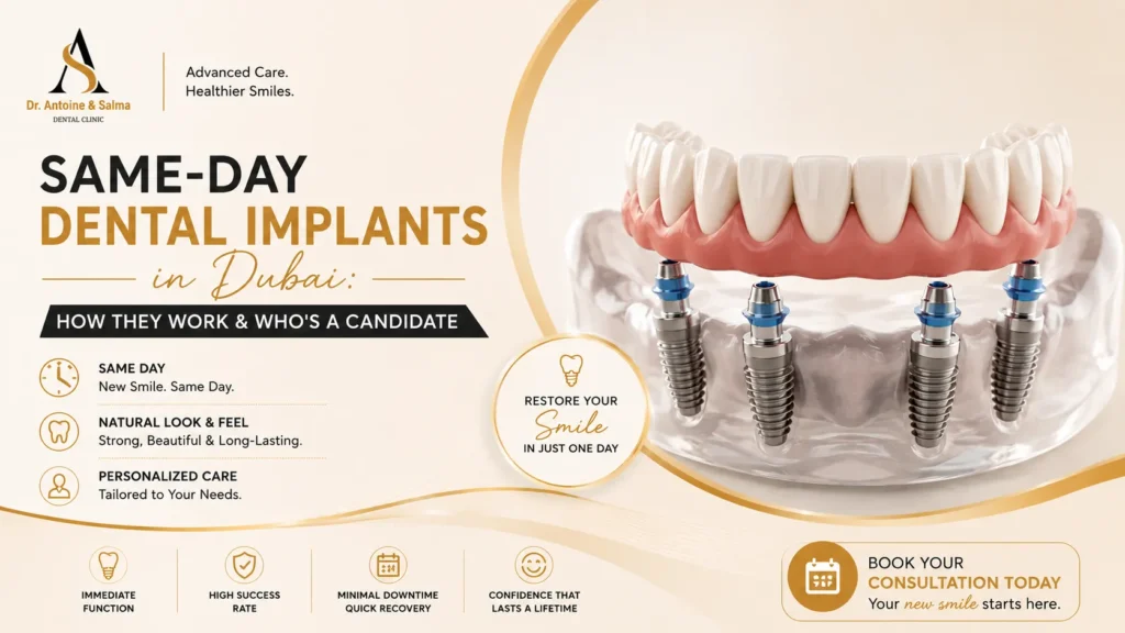Same-Day Dental Implants in Dubai: How They Work & Who’s a Candidate