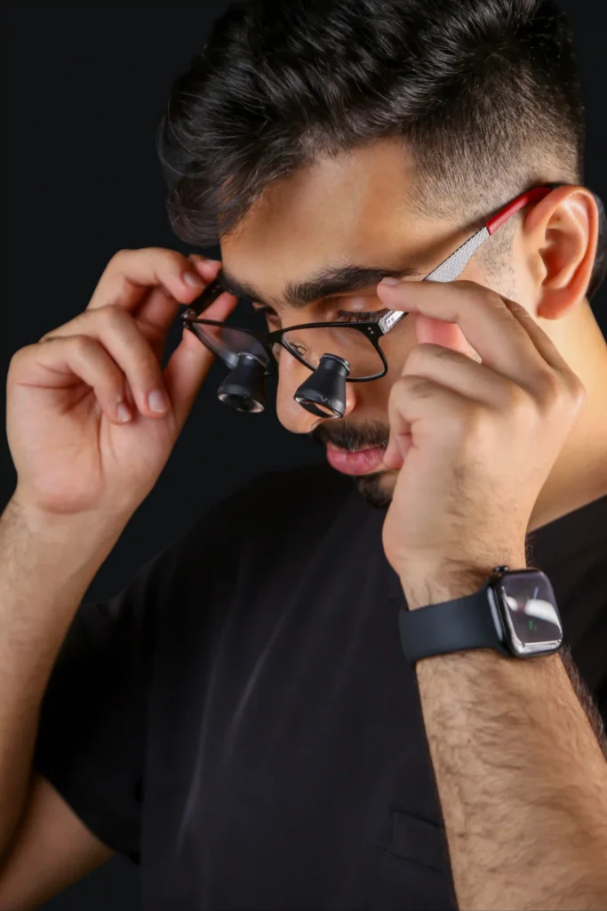 Dr. Taha Omar at work